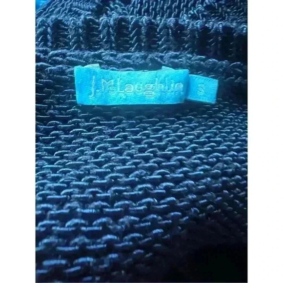 J. McLaughlin Navy Sweater Vest Sleeveless Knit Sz S Crew Neck Preppy Normcore - Picture 3 of 5